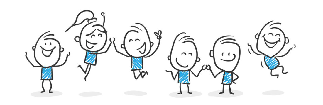 Stickman Blue: Happiness, Success. (Nr. 80)