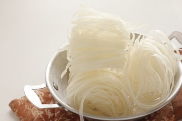 Vietnamese food ingredient, dried Pho rice noodles