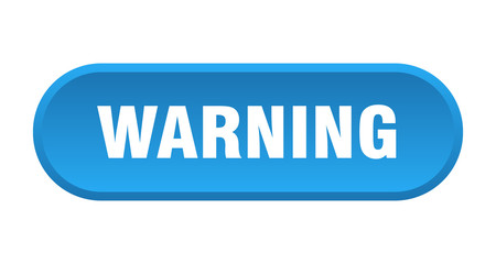 warning button. warning rounded blue sign. warning