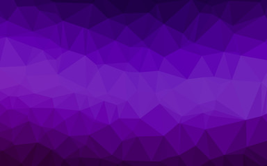Dark Purple vector abstract polygonal layout. Shining colored illustration in a Brand new style. Completely new design for your business.