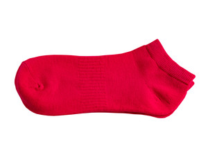 A pair of cotton pink socks. Children's socks. Sports socks. Cotton.