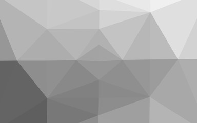 Fototapeta premium Light Silver, Gray vector polygon abstract backdrop. Colorful illustration in Origami style with gradient. The best triangular design for your business.