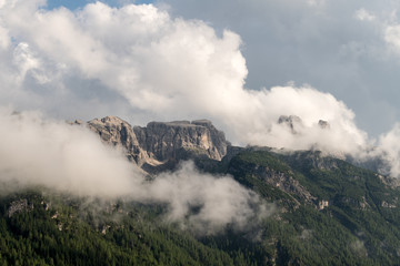Fototapeta na wymiar cloudy alps