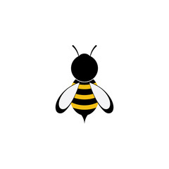 Bee Logo Template vector icon illustration