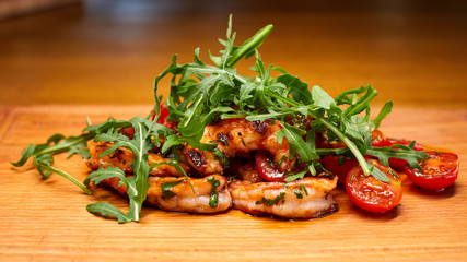 pizza with tomatoes and olives