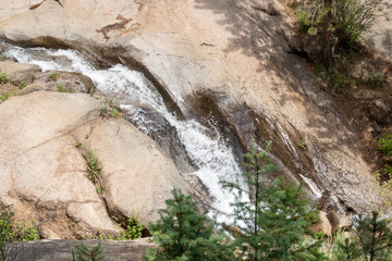 Fototapeta na wymiar Colorado spring waterfalls Helen Hunt's falls