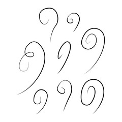 Spiral and Lines. a spiral curve, shape, or pattern