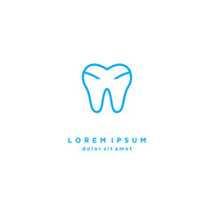 Dental Logo Vector Design Template . on white background .