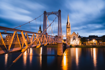 Fototapeta na wymiar The Greig Street Bridge, Inverness, Scotland