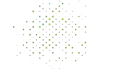 Light Blue, Yellow vector layout with circle shapes. Abstract illustration with colored bubbles in nature style. Design for business adverts.