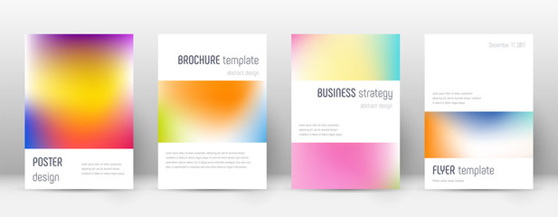 Naklejka premium Układ ulotki. Minimalistyczny, elegancki szablon dla Bro