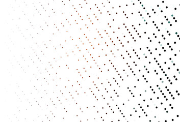 Light Orange vector cover with spots.