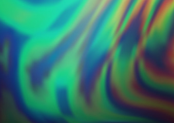 Light Blue, Green vector pattern with liquid shapes. Colorful abstract illustration with gradient lines. A completely new template for your business design.