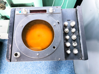 radar scanner of the battleship destroyer control room