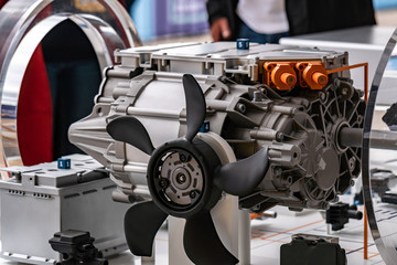 Electric car engine