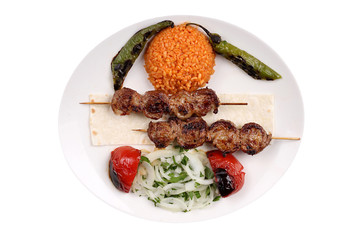 Photos of special and famous turkey barbecues for your restaurant and hotel menus madalion kebeb Fresh meat barbecue