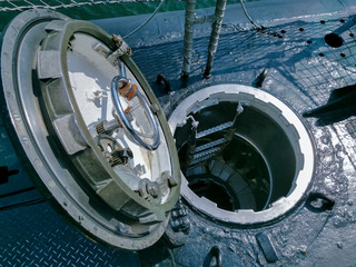 submarine hatch door opened
