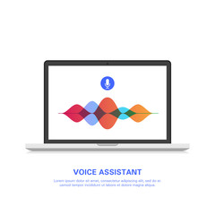 Smart voice assistant on the computer.