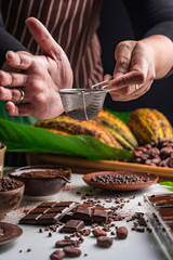 chef preparing salad