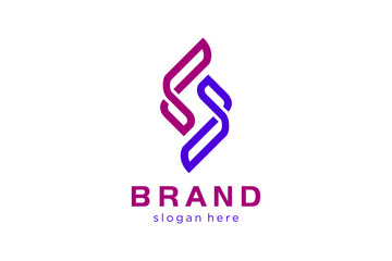 line geometric concept, abstract logo template, line geometric icon