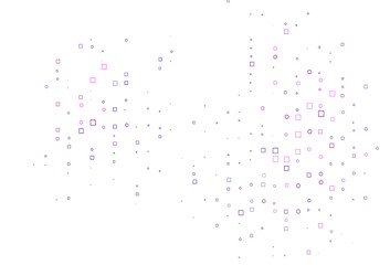 Light Pink, Blue vector background with rectangles.