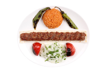 Photos of special and famous turkey barbecues for your restaurant and hotel menus urfa kebab Fresh meat barbecue