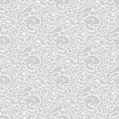 Abstract seamless pattern. Modern flat cover design on white backdrop. Gray color. Abstract art background. Vector image