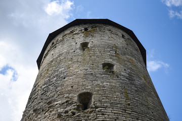 Fortress defensive tower bottom view