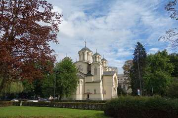 Naklejka premium Church in Ljubljana