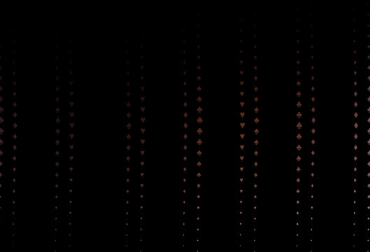 Dark Red vector layout with elements of cards.