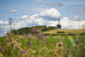 Monument to Alexander Nevsky on the field
