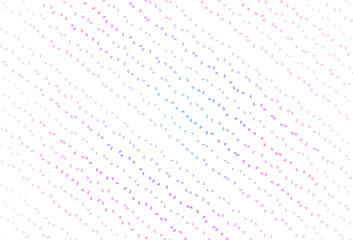 Light Pink, Blue vector background with music symbols.