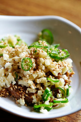 Korean spicy seasoning, gochujang, garlic and chili pepper 