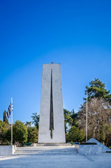 Spathi (The sword), the central monument of Komotini.