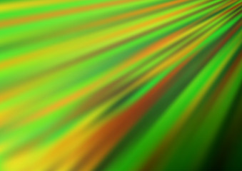 Light Green, Yellow vector texture with colored lines. Lines on blurred abstract background with gradient. Backdrop for TV commercials.