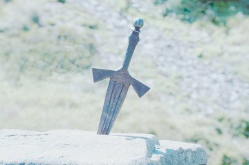 Excalibur Sword in the stone