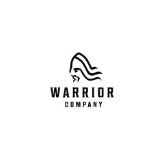 Spartan warrior vector logo template