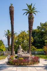 Statue Der sterbende Achill im Garten des SAchilleion