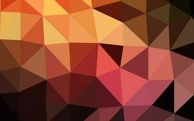 Obraz premium Dark Orange vector low poly layout. Glitter abstract illustration with an elegant design. Elegant pattern for a brand book.