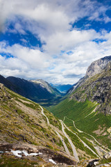 Norway troll road - mountain route of Trollstigen