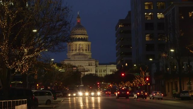 Texas Capitol Dome Austin Texas Night