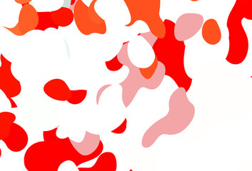 Light Red, Yellow vector pattern with chaotic shapes.