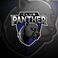 Panther head logo gaming esport