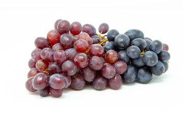 uva nera su fondo bianco