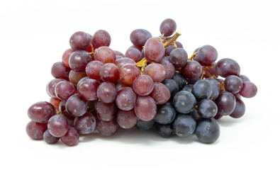 uva nera su fondo bianco
