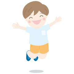 ジャンプする子ども