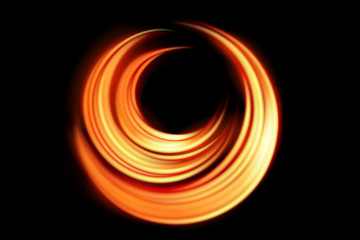 Naklejka premium background light curve glowing effect on isolated for text and message design
