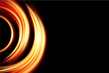 background light curve glowing effect on isolated  for text and message design