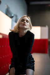 wunderbare Frau beim Reisen