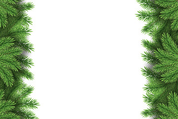 Holiday Frame with Fir Branches © nali